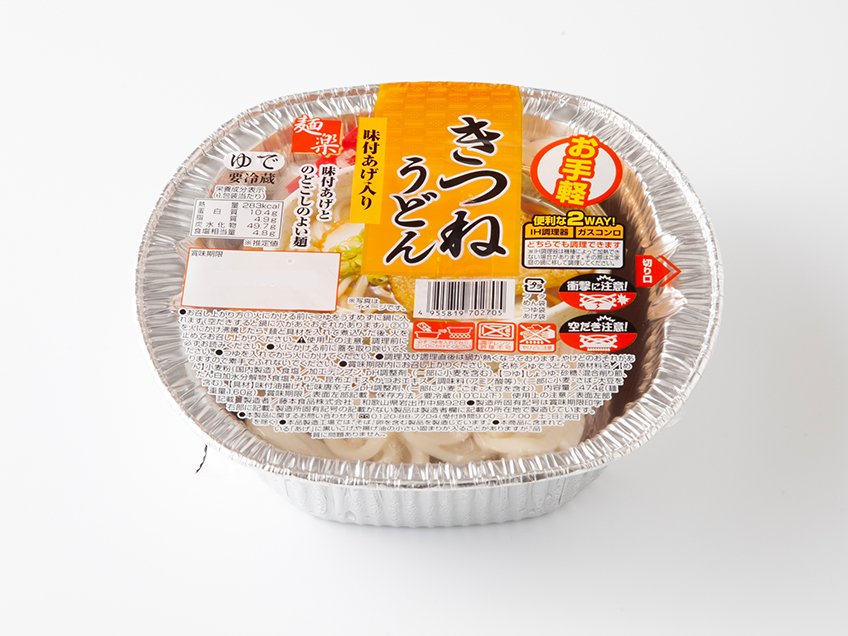 お手軽鍋焼　きつねうどん｜万代のこだわり（イチオシ！）