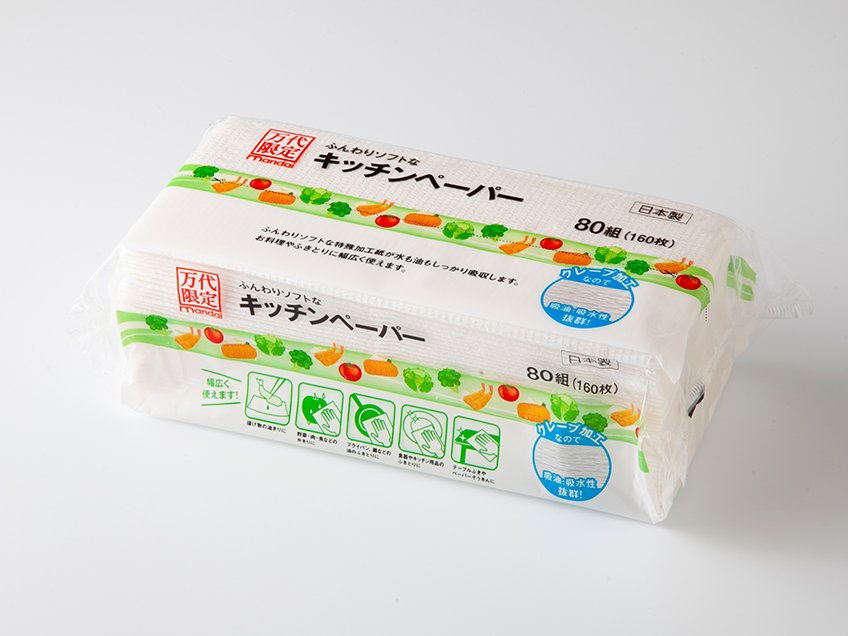 ふんわりソフトなキッチンペーパー ８０組