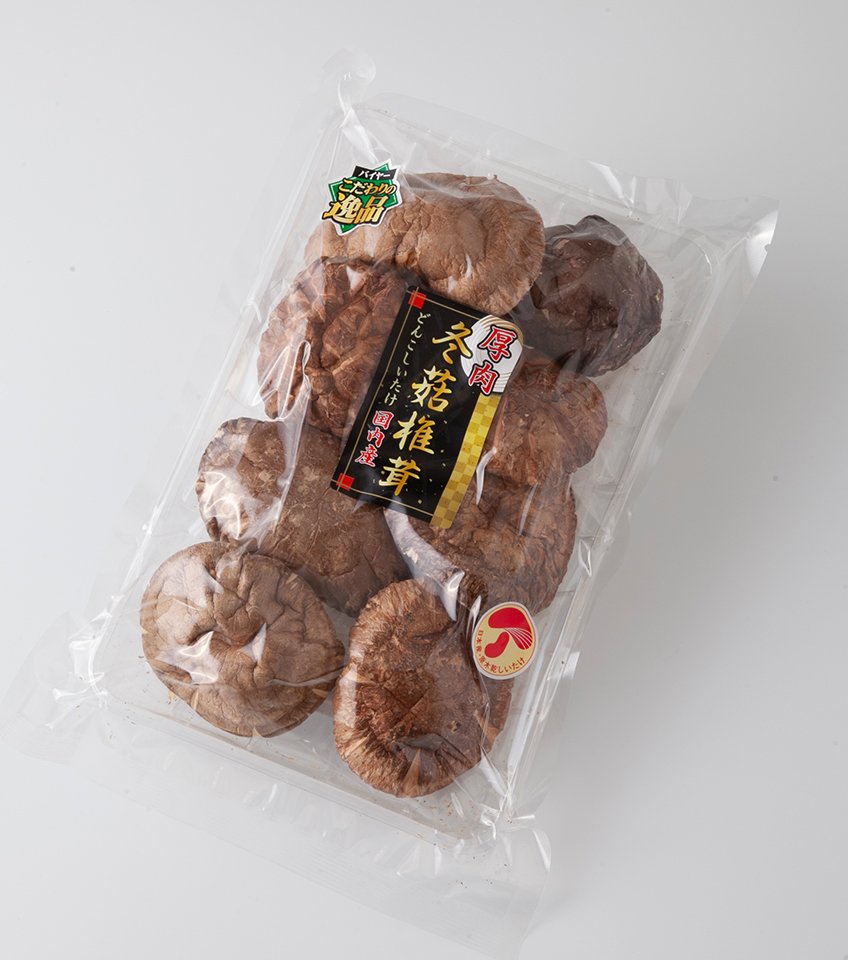 国内産冬子 乾燥椎茸８０ｇ｜万代のこだわり（イチオシ！）