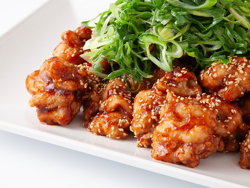 京都産九条ねぎ使用 鶏もも肉の甘辛揚げ｜万代のこだわり（イチオシ！）