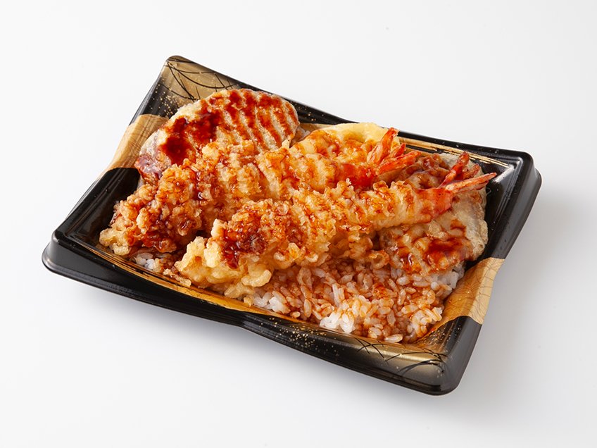こだわり出汁で味わう海老天重｜万代のこだわり（イチオシ！）