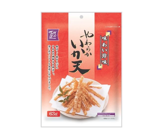 万代選品　やわらかいか天　６３ｇ