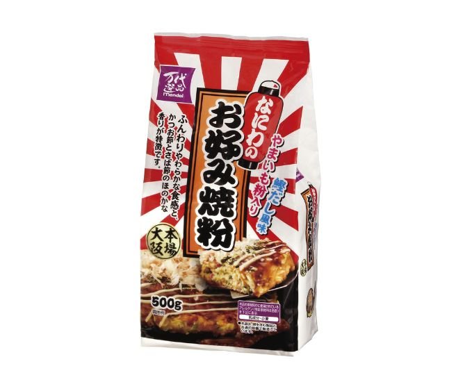 万代選品　やまいも入りお好み焼粉　５００ｇ
